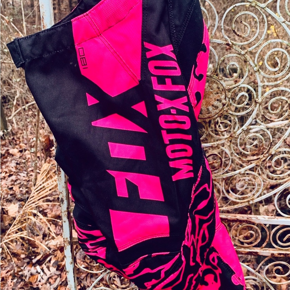 Fox Racing 180 Black/Pink Race Moto Pants -Girls Size 5T